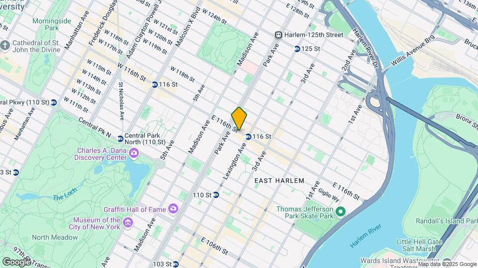 116 E 116th St Map and Location Details