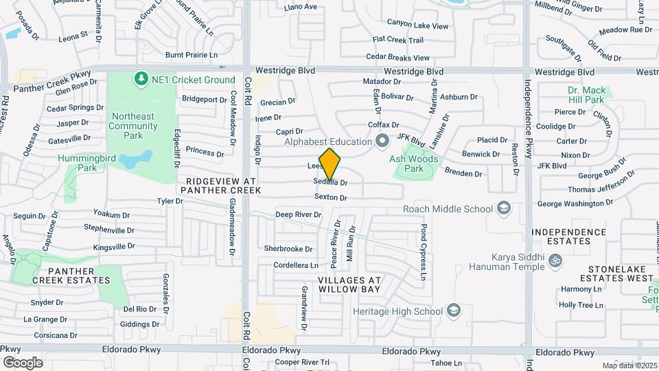 10717 Sedalia Dr Map and Location Details