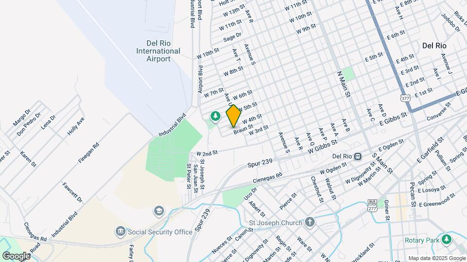 105 Braun St, Unit Room 1 Map and Location Details