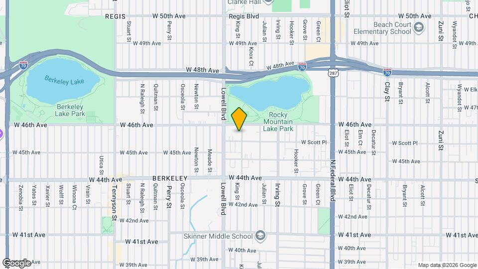 4565 King St Mapa y Detalles de la Ubicación