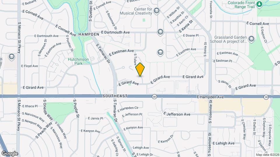 3369 S Tulare Ct Mapa y Detalles de la Ubicación