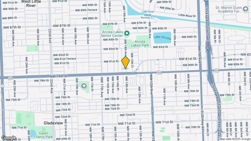 7930 NW 14th Ave Map and Location Details