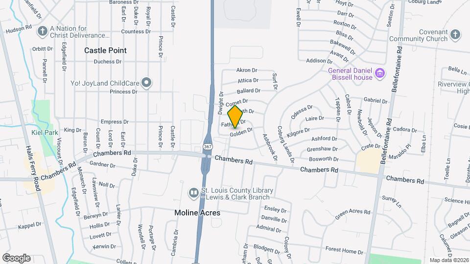 1507 Golden Dr Map and Location Details