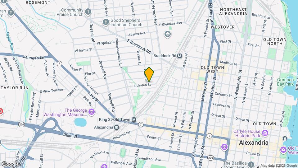 102 E Linden St Map and Location Details