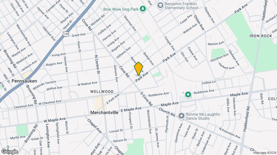 6539 Park Ave Map and Location Details