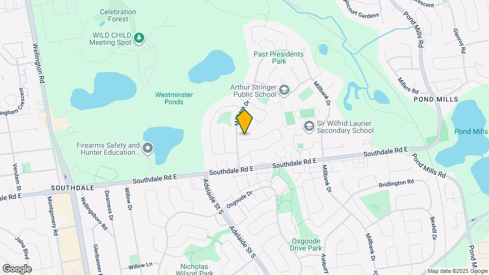 143 Downing Crescent Map and Location Details