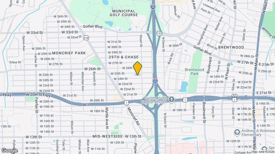 1105 W 24th St Mapa y Detalles de la Ubicación