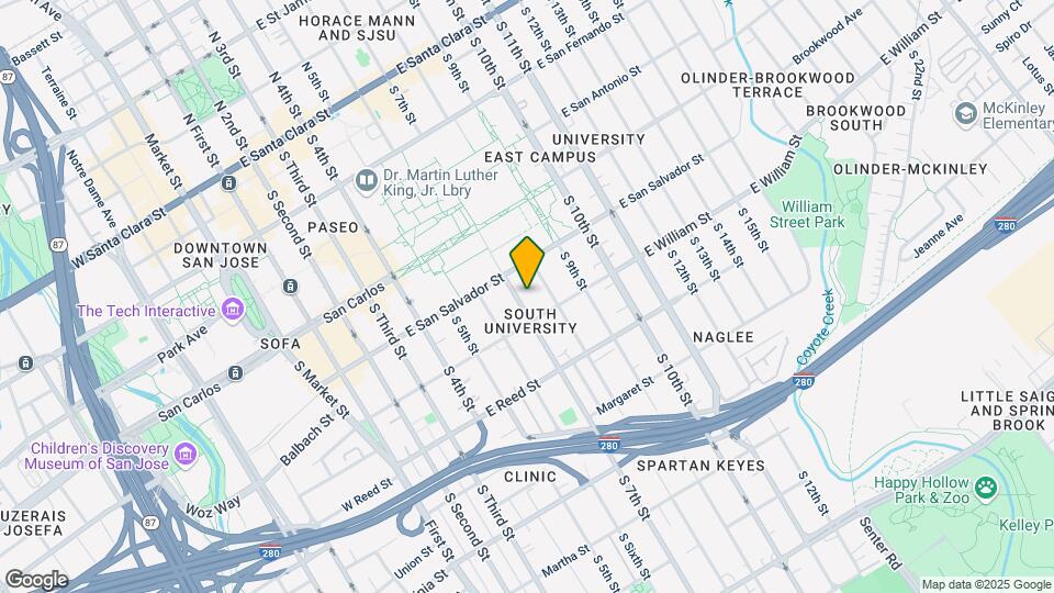 454 S 7th St Map and Location Details