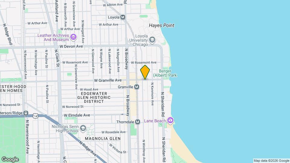 1070 W Granville Ave, Unit 10 Mapa y Detalles de la Ubicación