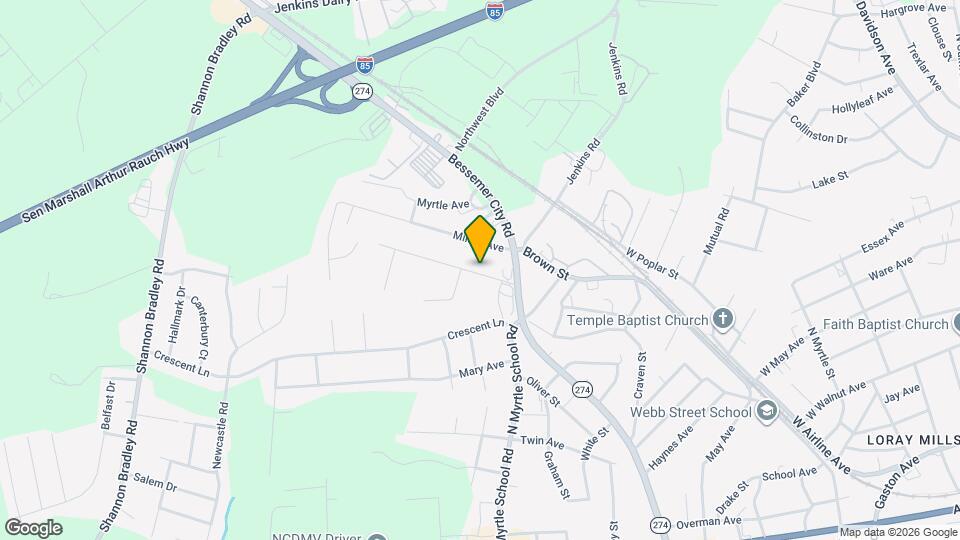 2314 Sunset Ave Map and Location Details