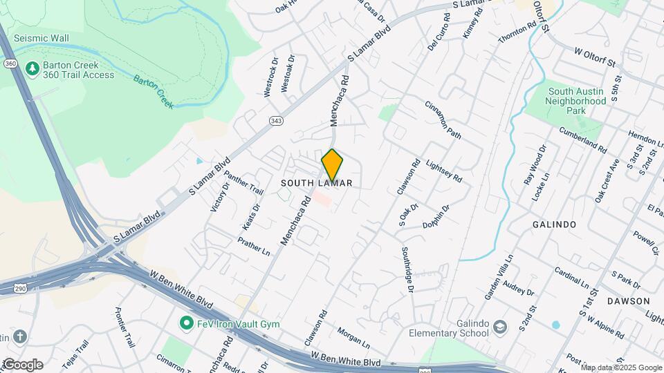 3601 Menchaca Rd, Unit 120 Map and Location Details