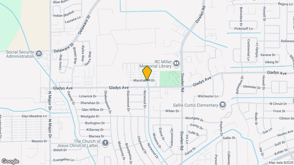 6705 Marshall Pl Dr Map and Location Details