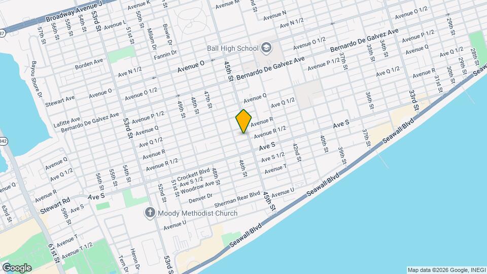 4510 Avenue R 1/2 Map and Location Details