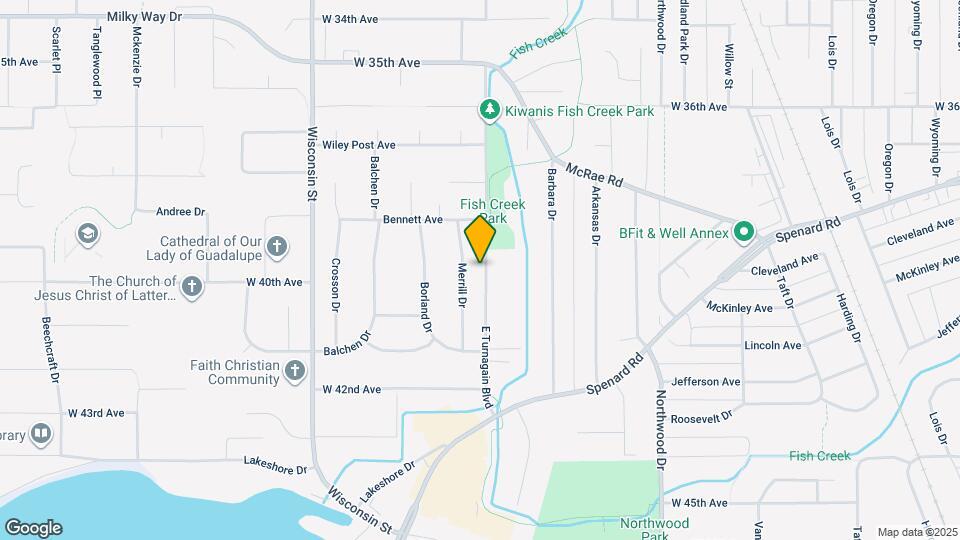 3916 E Turnagain Blvd Mapa y Detalles de la Ubicación