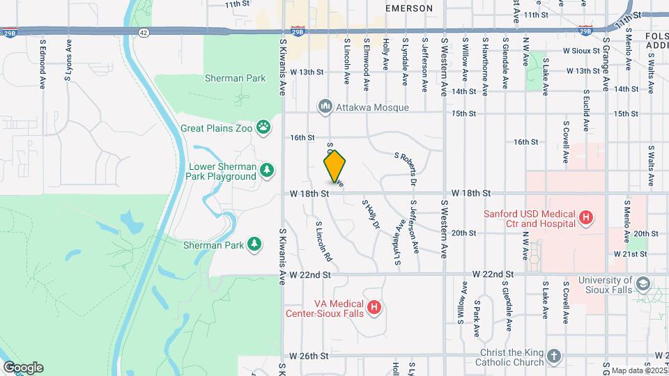 2508 W 18th St Map and Location Details