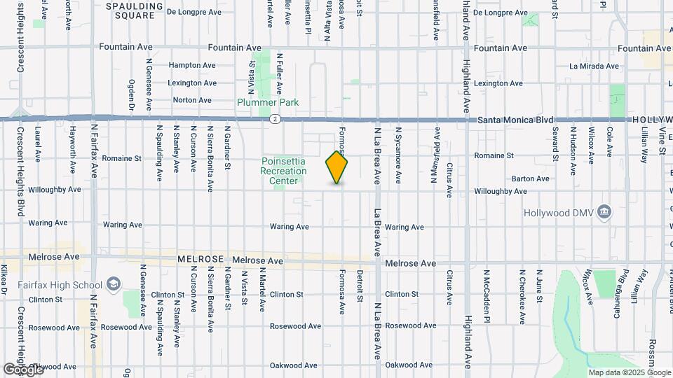 7207 Willoughby Ave Map and Location Details