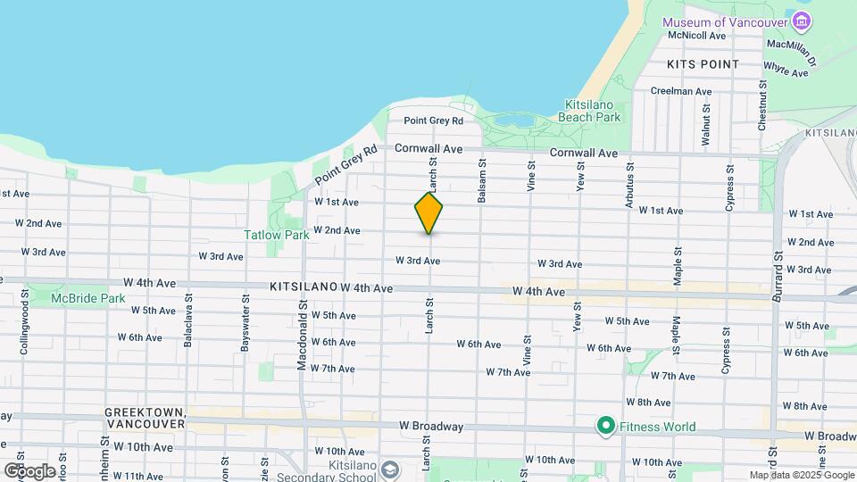1807 Larch St Map and Location Details