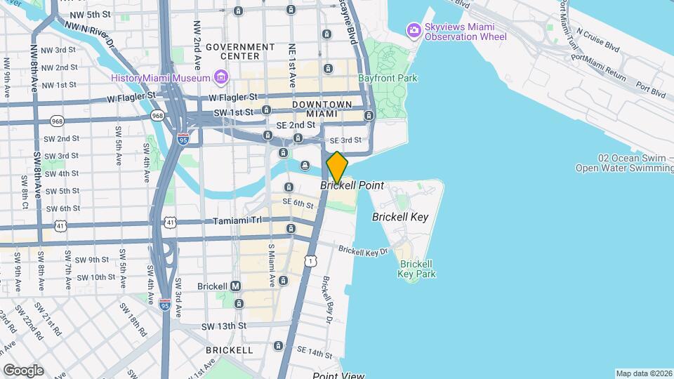 481 Brickell Ave Map and Location Details