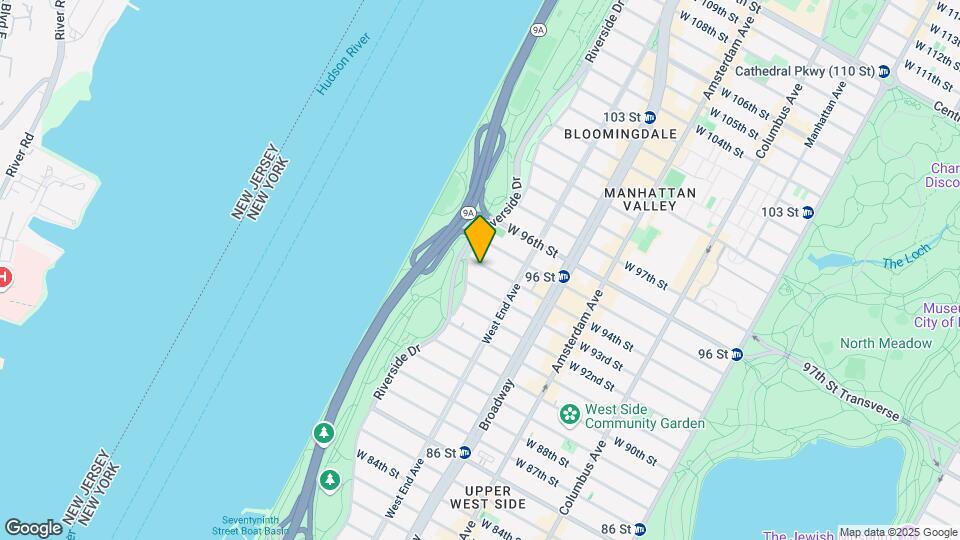 316 W 94th St Map and Location Details