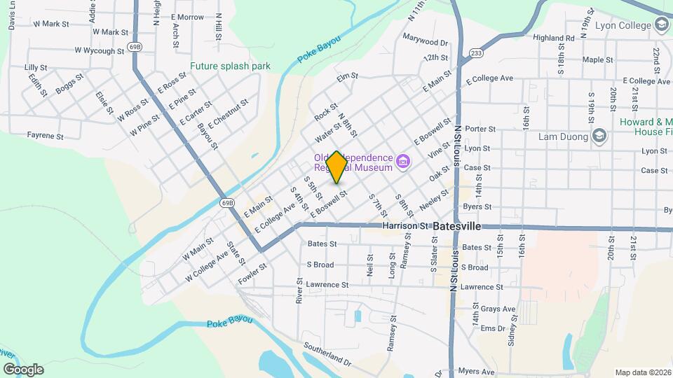 591 E Boswell St Map and Location Details