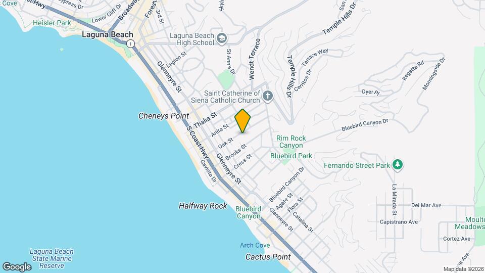 515 Oak St Map and Location Details