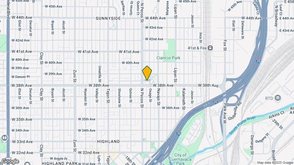 3817 Osage St Map and Location Details