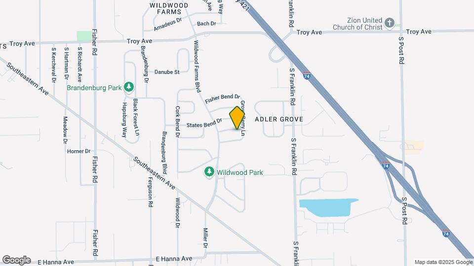 8123 Grove Berry Dr Map and Location Details