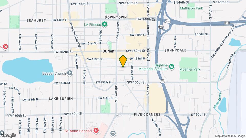 233 SW 154th St Map and Location Details