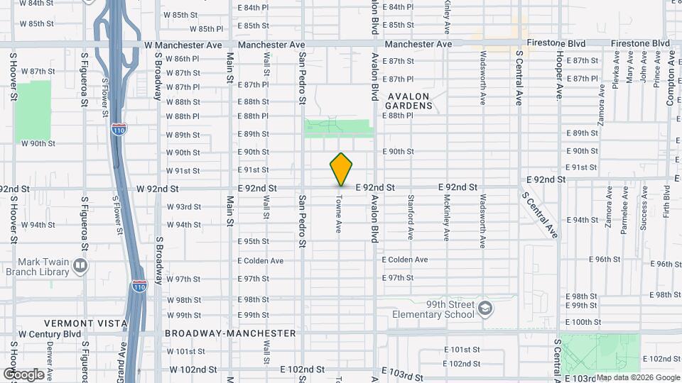 402 E 92nd St Map and Location Details