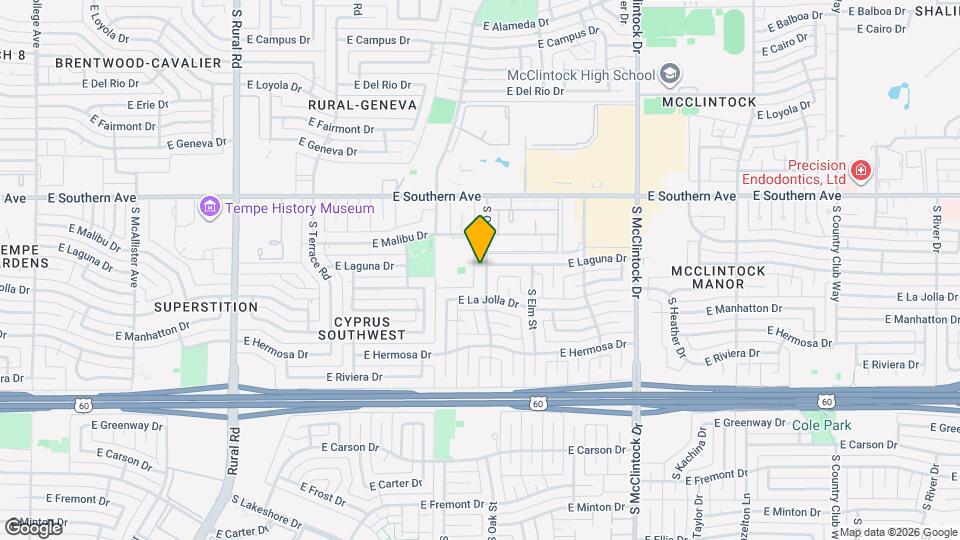 3504 S Oak St Map and Location Details