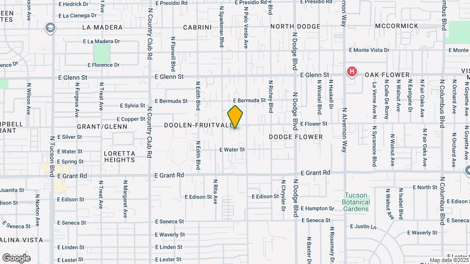 3423 E Flower St Map and Location Details