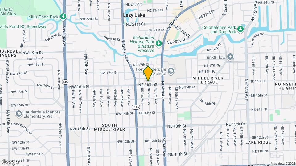 201 NE 16th St Map and Location Details
