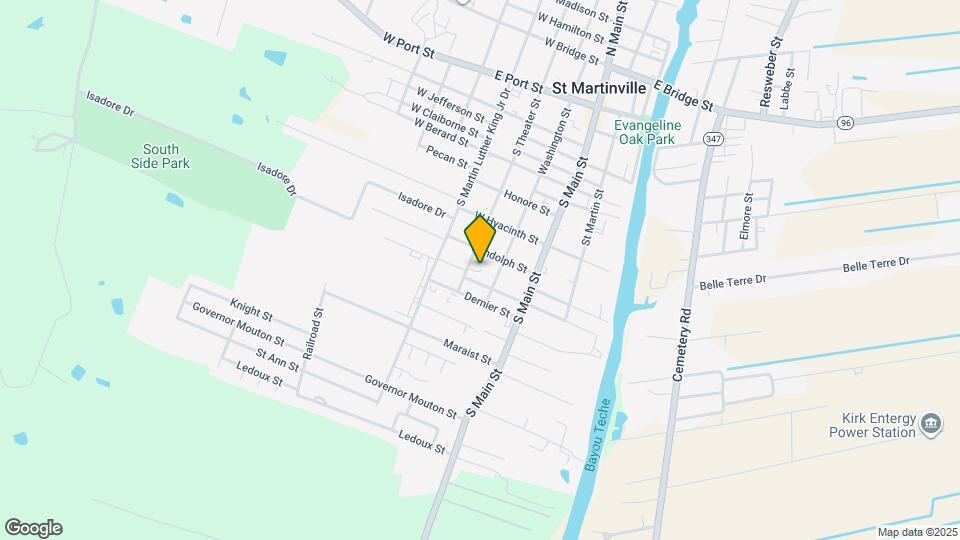 921 S Theater St Map and Location Details