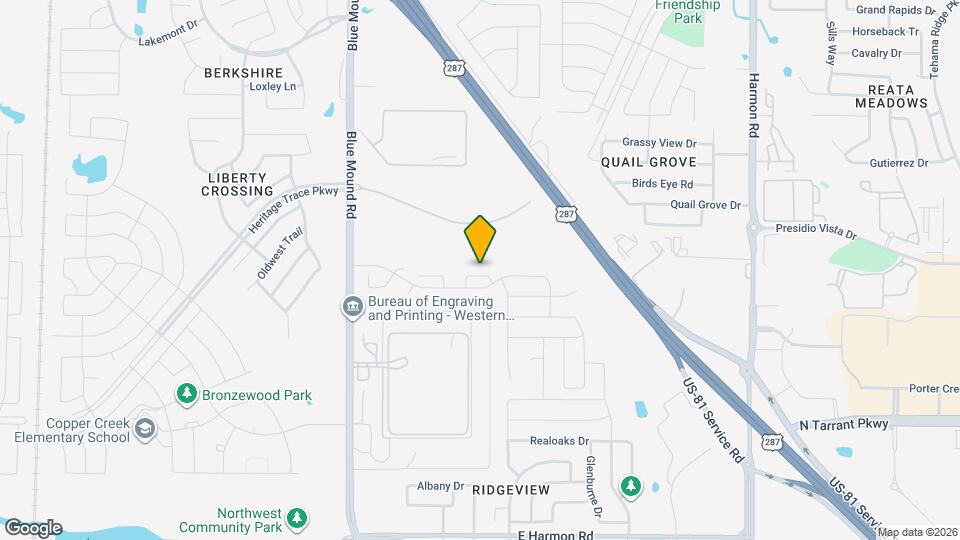 1129 Bluespire Dr Map and Location Details