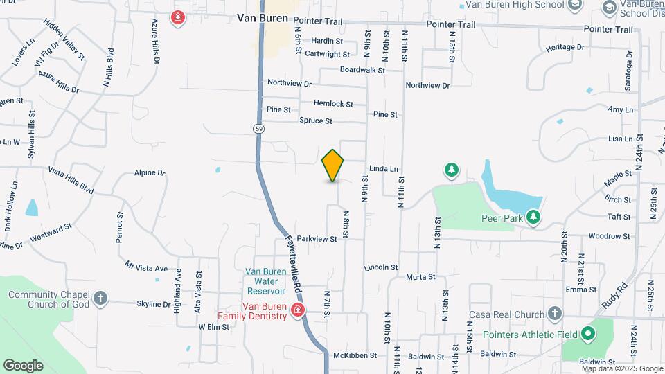 1105 N 8th St Map and Location Details