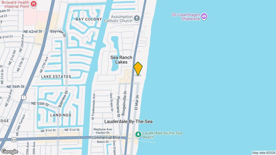 4900 N Ocean Dr Map and Location Details
