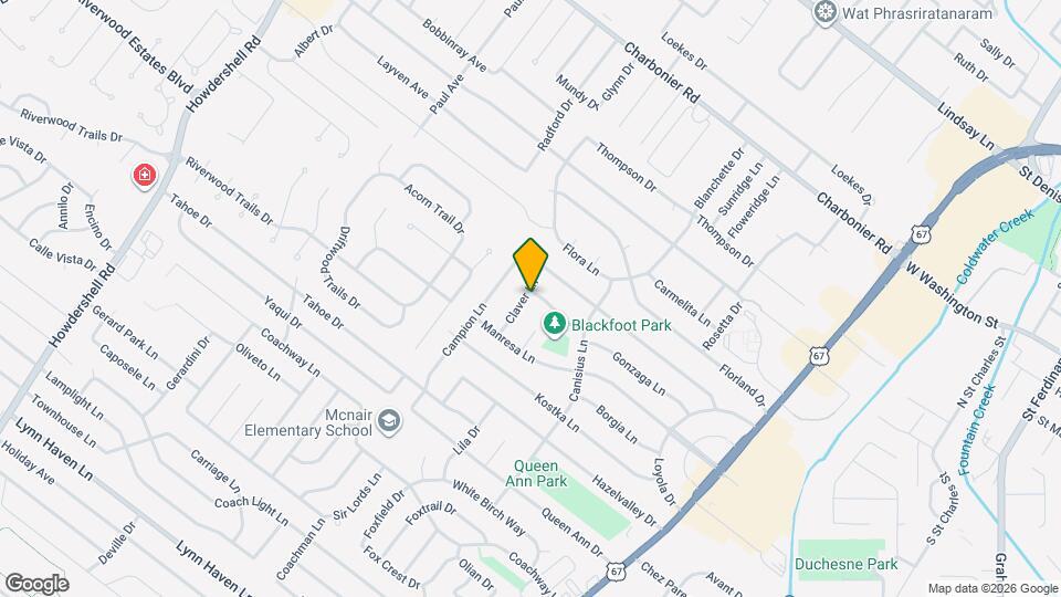 910 Claver Ln Mapa y Detalles de la Ubicación