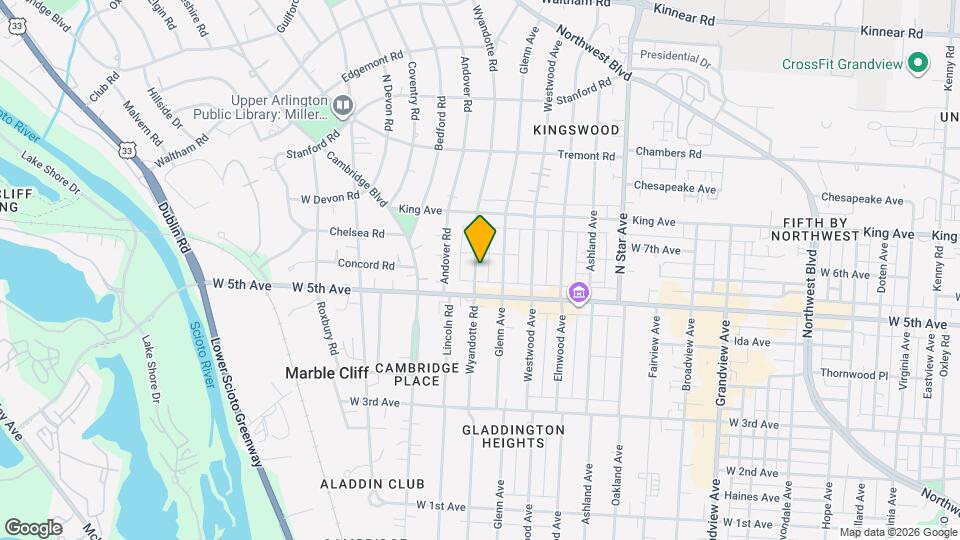 1642 Wyandotte Rd, Unit Wyandotte Map and Location Details