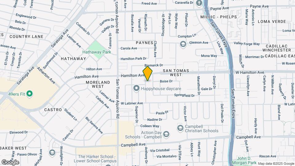 1640-1642 Cloverdale Ln Map and Location Details