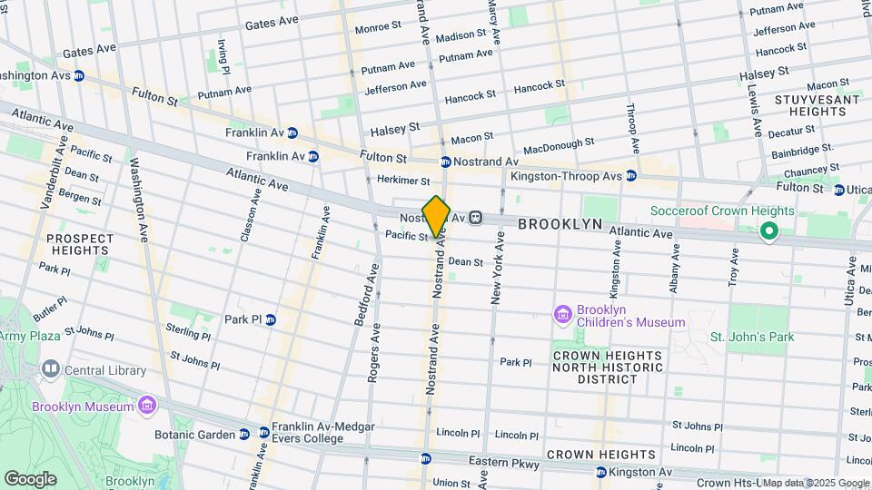 616 Nostrand Ave Map and Location Details