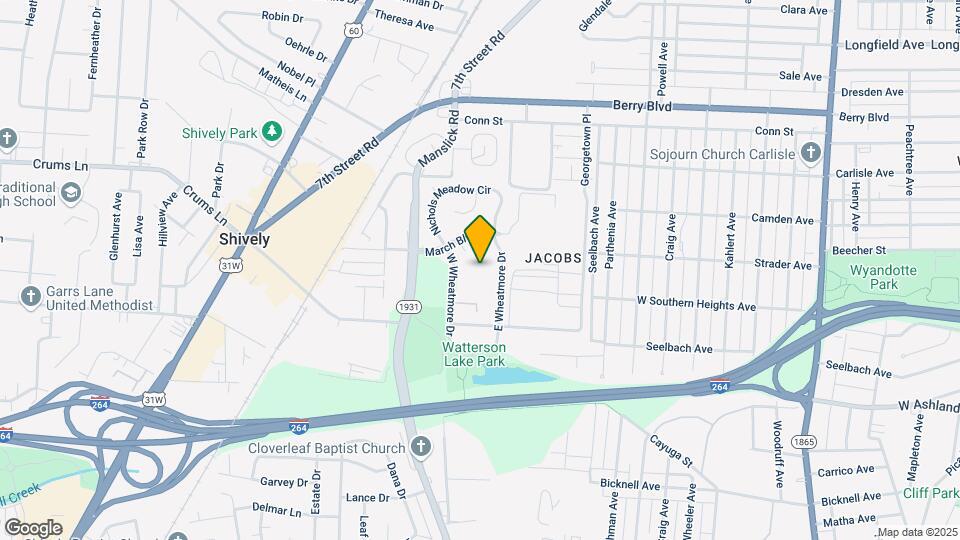 Watterson Lakeview Apartments Map and Location Details
