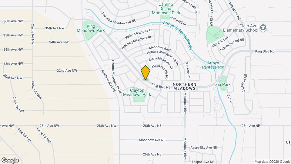 629 Santa Fe Meadows Dr NE Map and Location Details
