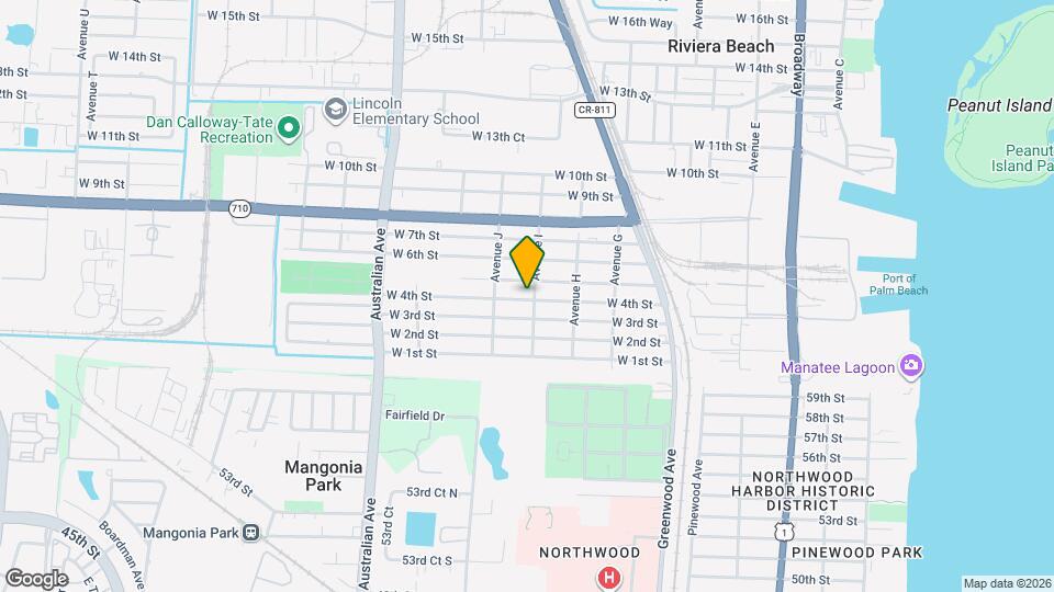 808 W 4th St Map and Location Details