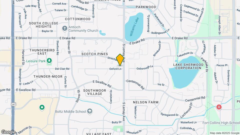 1024 Oxford Ln Map and Location Details