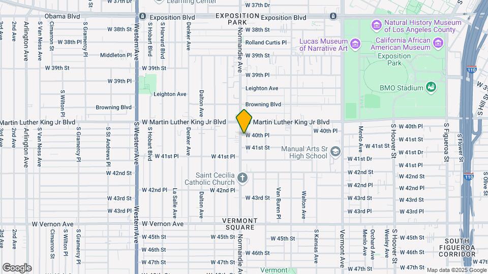 4052 S Normandie Ave Map and Location Details
