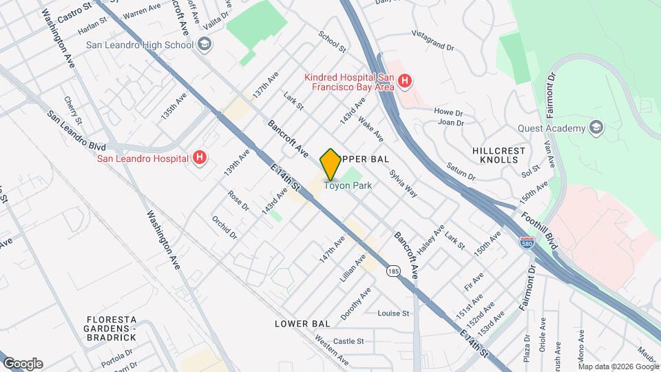 14433 Bancroft Ave Map and Location Details