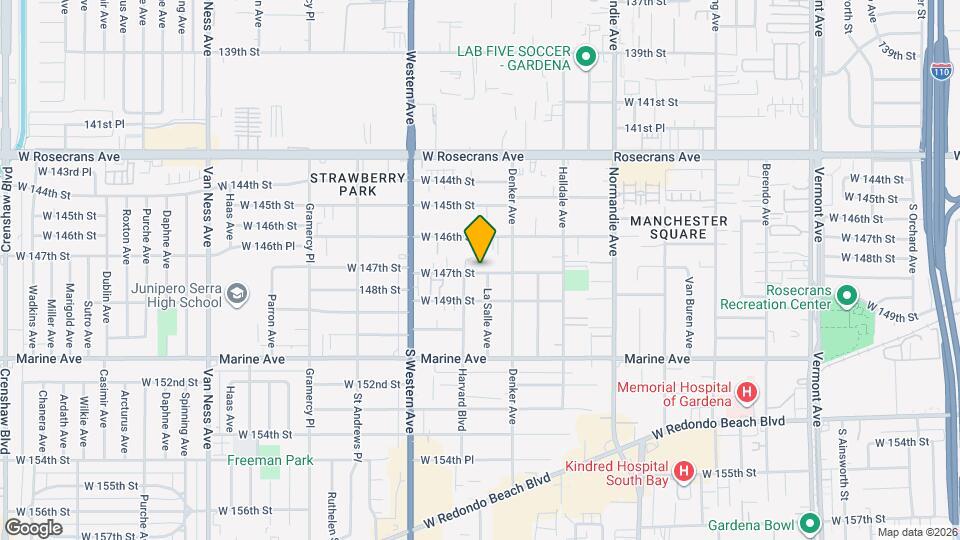 1640 W 147th St Map and Location Details