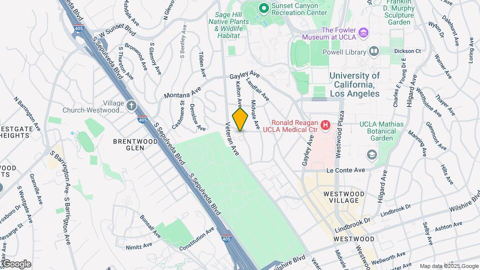 605 Kelton Ave Mapa y Detalles de la Ubicación