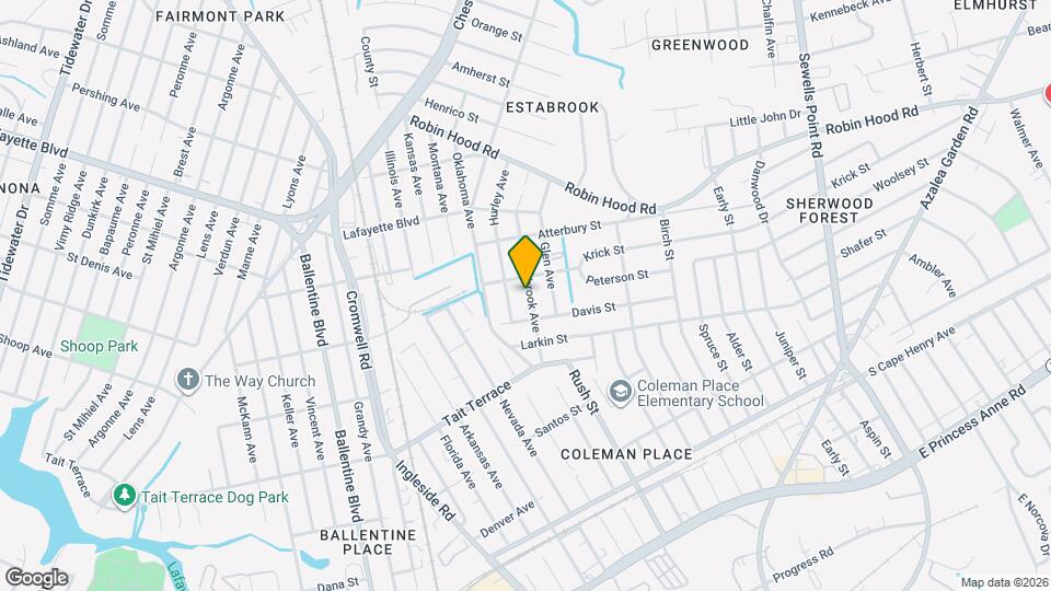 2719 Overbrook Ave Map and Location Details