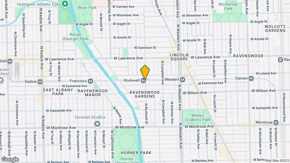 4646 N Rockwell St Map and Location Details